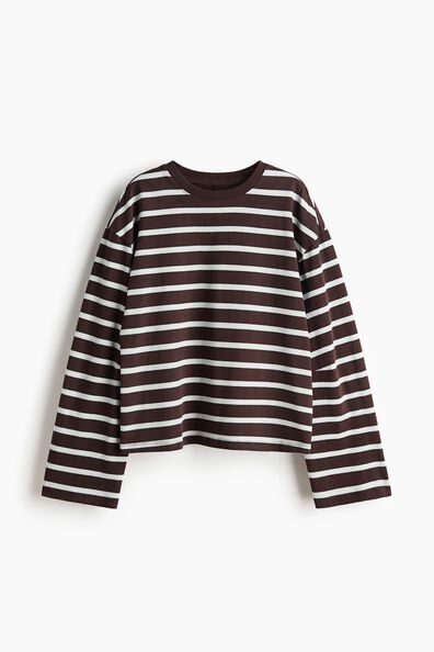 Long-sleeved cotton top