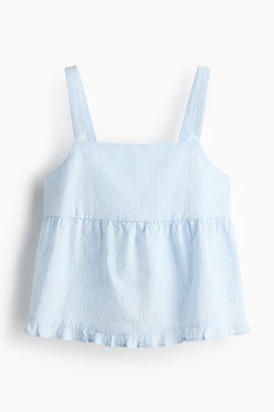 Cotton seersucker top