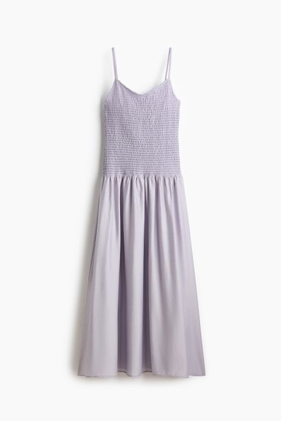 Smocked-bodice dress