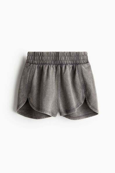 Washed sweatshirt shorts