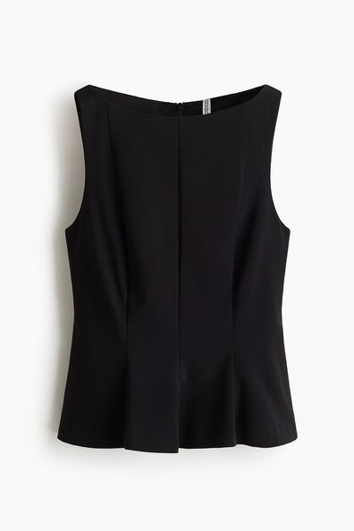 Tailored peplum top