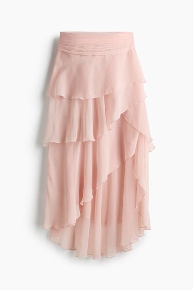 Tiered chiffon skirt