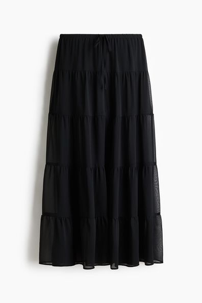 Tiered maxi skirt
