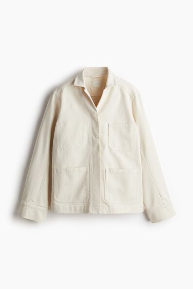 Twill shacket