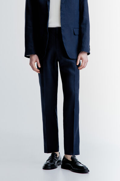 Slim Fit Linen suit trousers