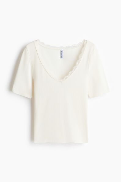Rib-knit top