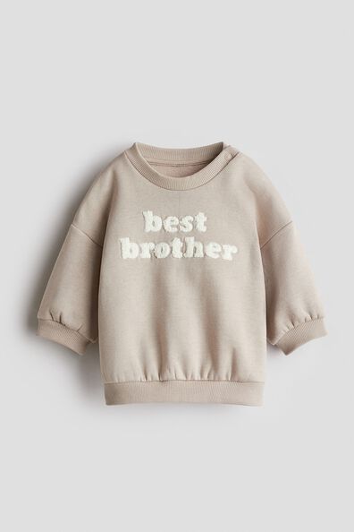 Terry-appliqué sweatshirt