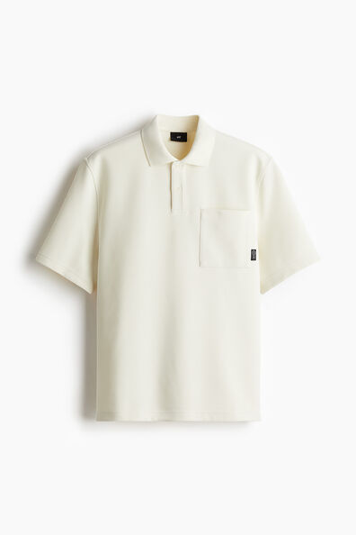 Loose Fit Waffled polo shirt