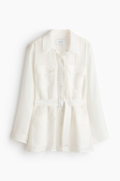 Belted cargo jacket