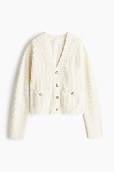 Pocket-detail cardigan