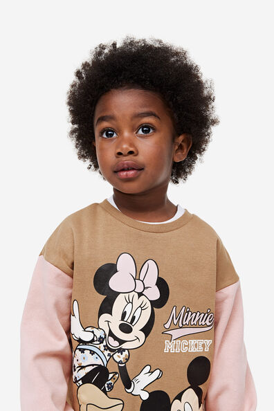 Printed sweatshirt dress