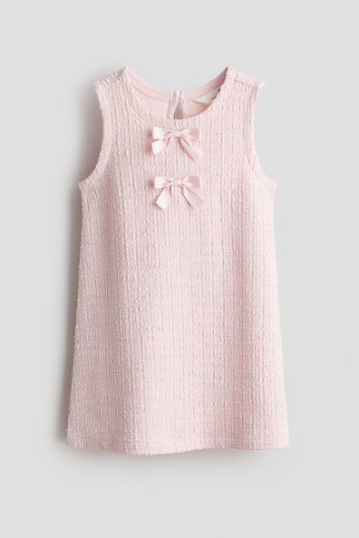 bow detail jersey dress h&m Women's Black Bow-detail jersey dress
