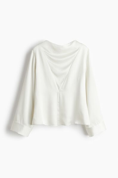 Cowl-neck blouse