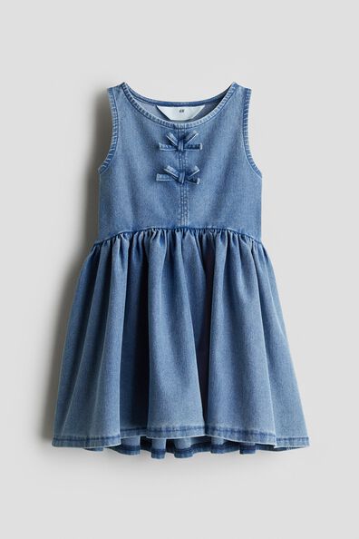 Denim-look dress