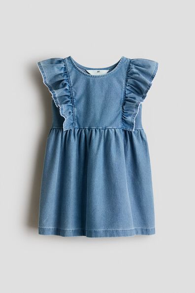 Flounced sweatshirt dress