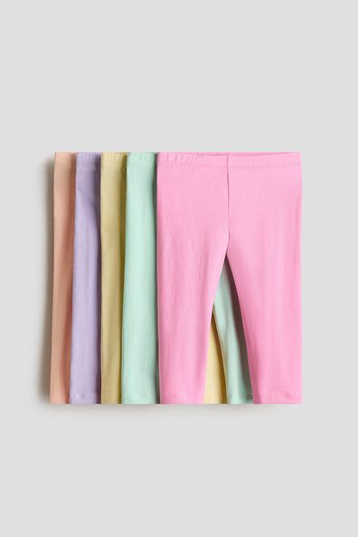 5-pack cotton Capri leggings