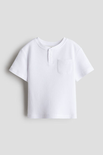 Waffled Henley top