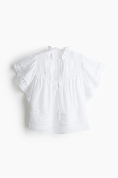Tie-neck blouse