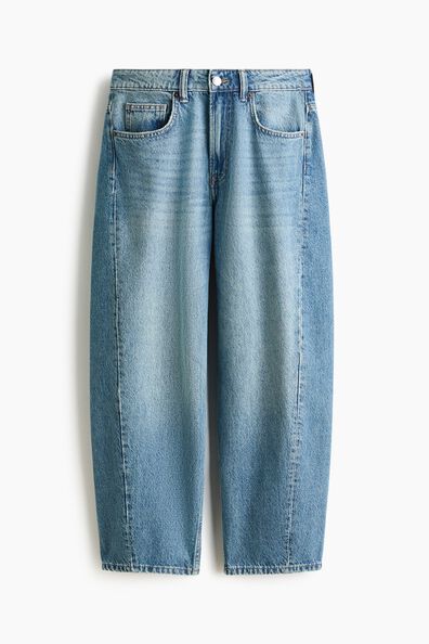 Barrel Regular Waist Ankle Jeans