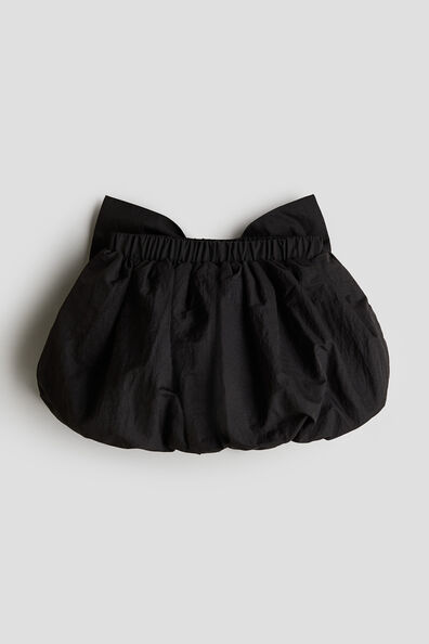 Bow-detail balloon skirt