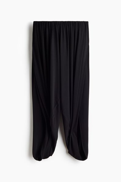 Wrap-detail balloon trousers