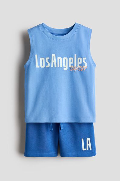 2-piece vest top and shorts set