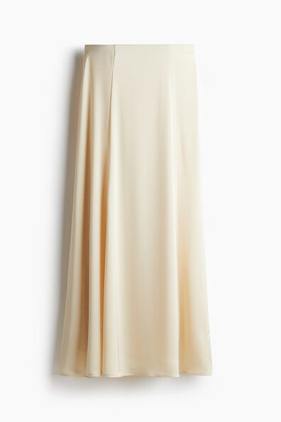 Satin maxi skirt