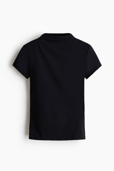 Stand-collar Ponte di Roma top