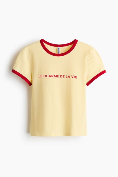 Fitted cotton T-shirt