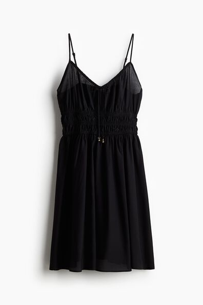 Smocked strappy dress