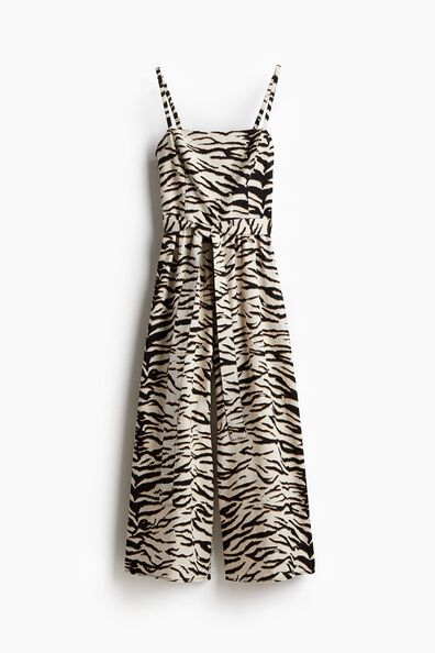 Tie-belt jumpsuit