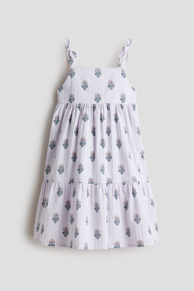 Tiered cotton dress