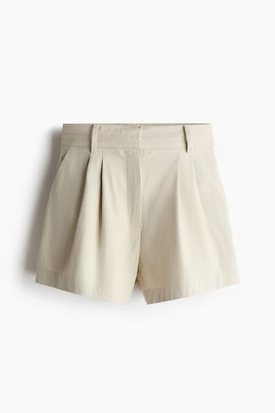 Tailored twill shorts