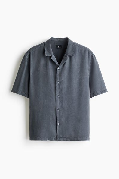 Relaxed Fit Linen-blend resort shirt