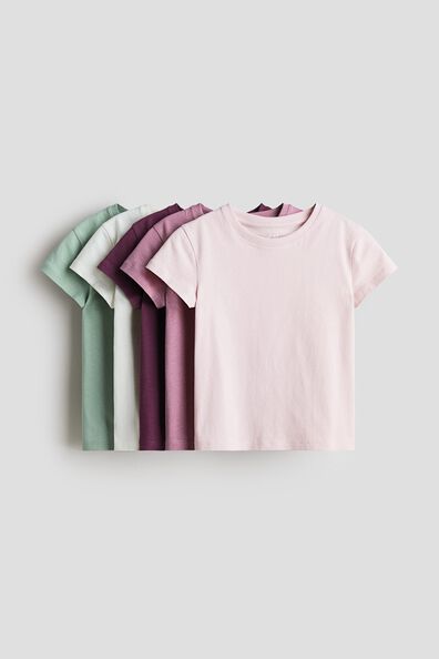 5-pack cotton T-shirts