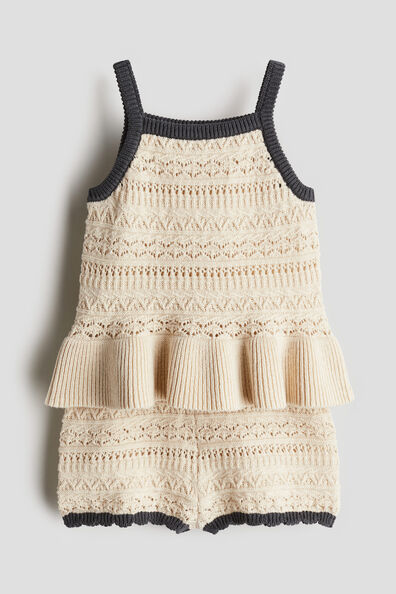 2-piece crochet-look set