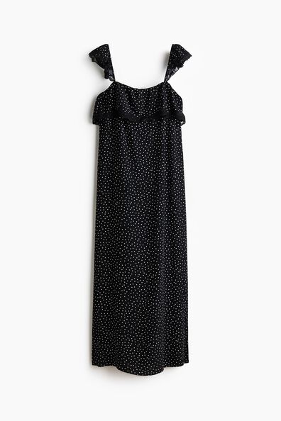 Lace-trimmed dress