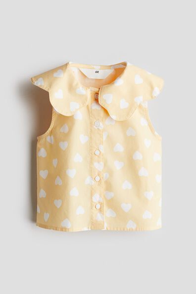 Collared cotton blouse
