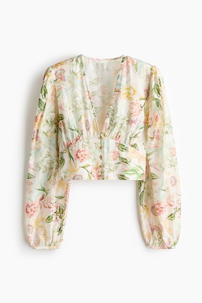 V-neck blouse