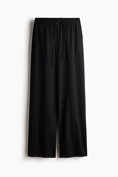 Wide drawstring trousers