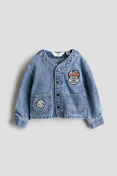 Appliquéd denim jacket