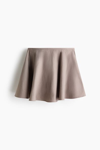 Circular twill skort