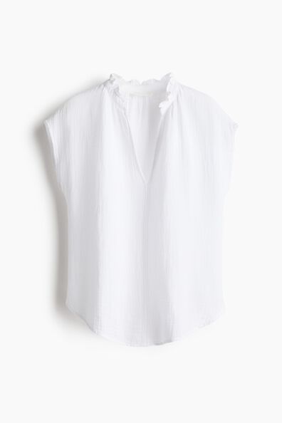 Cotton muslin blouse