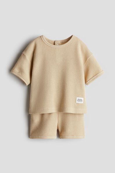 2-piece waffled jersey set