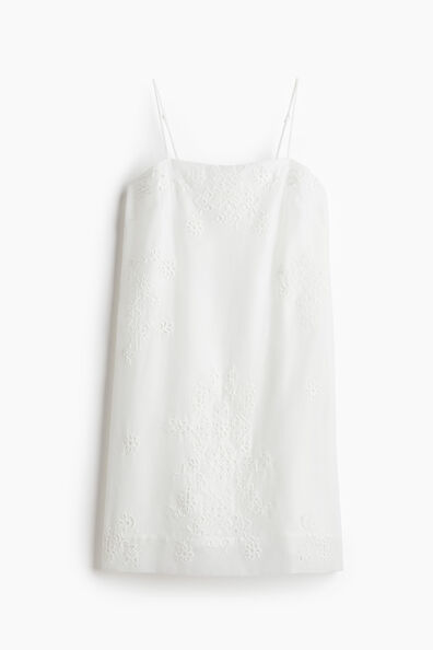 Broderie anglaise strappy dress