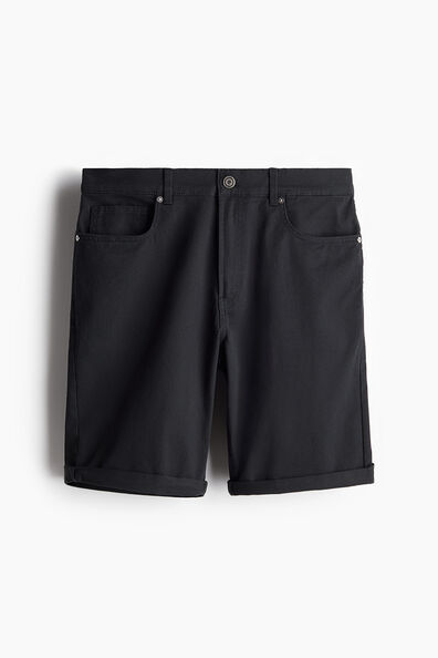 Slim Fit Cotton twill shorts