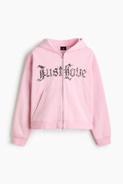 Oversized Fit Zip-through hoodie