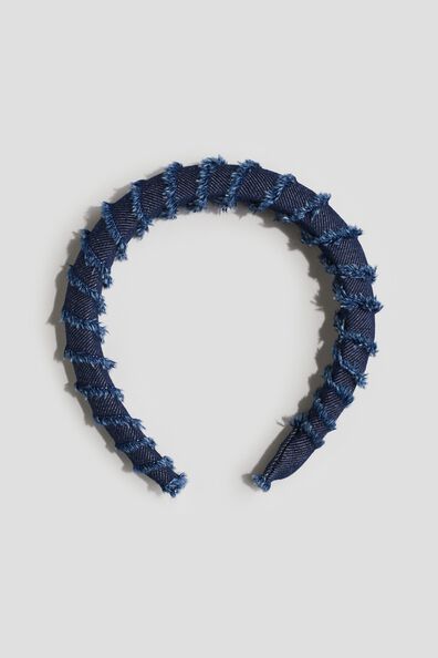 Wide denim Alice band