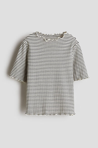 Ribbed cotton top