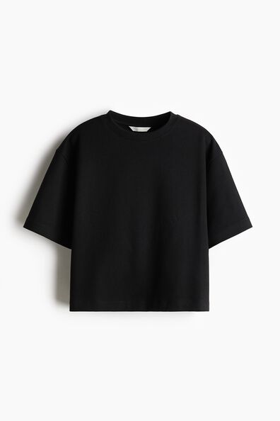 Boxy interlock T-shirt
